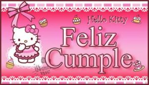 Imagenes de cumpleaños. Feliz cumpleaños con Hello Kitty
